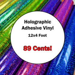 Vinyl Adhesive Cameo 4, Holographic Vinyl, Cricut