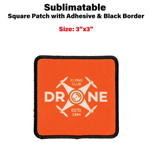 Sublimation Patch 4 Point Shield 3 x 3.5 with Adhesive