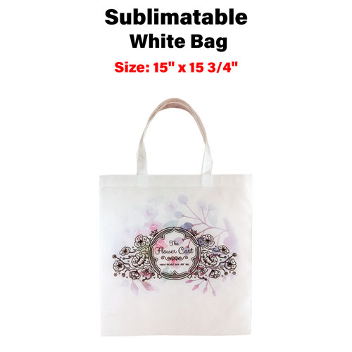 Sublimatable White Canvas Tote Bag | Heat Transfer Source