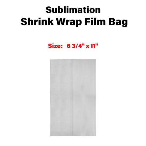  70 Pieces Sublimation Shrink Wrap Film 5 x 10 Inch Heat  Transfer Shrink Film Transparent Shrink Wrap Bags Shrink Wrap Bands for  Mug, Cups, Tumblers, Blanks Sublimation : Industrial & Scientific