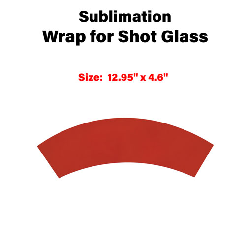 Sublimation Wrap for Shot Glass