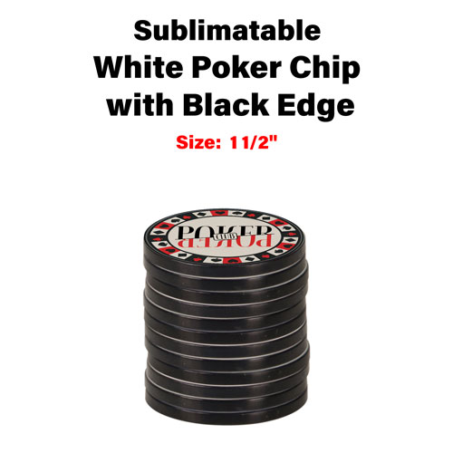 Sublimatable Chip with Black Edge | Heat Transfer Source