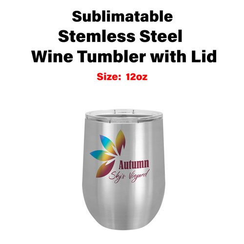 Wine Tumbler/stainless Steel Stemless Wine Glass/stemless Wine