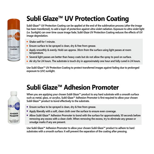 Subli Glaze Sublimation Coating Spray Twin Pack – White Base Coat