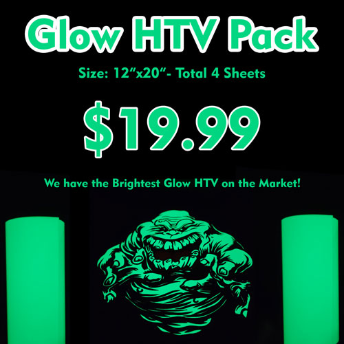 Glow HTV Pack 12″x20″
