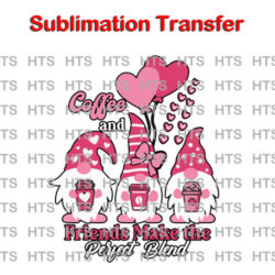 hearts ready to press sublimation iron on transfer