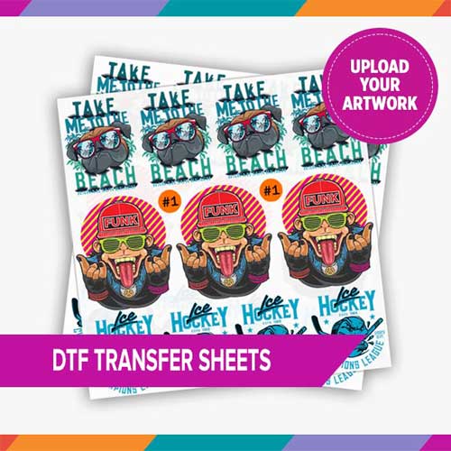 DTF Transfer Sheets By Size & Quantity