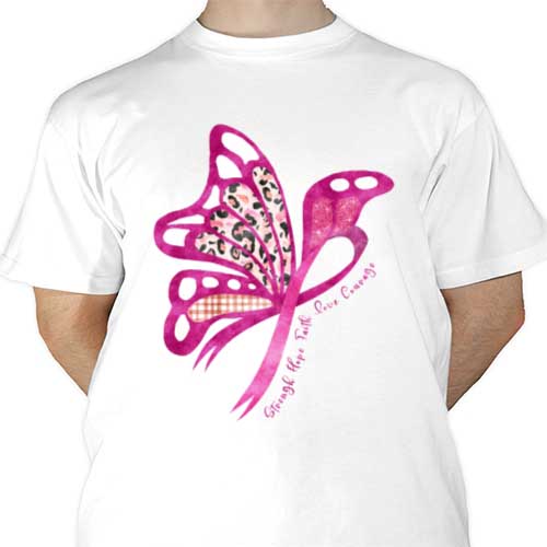 Faith Love Courage Butterfly Sublimation | Heat Transfer Source