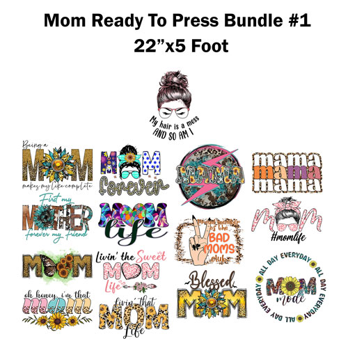 Halloween Ready to press transfer Bundle #1 Sublimation or DTF 22x5 foot  roll