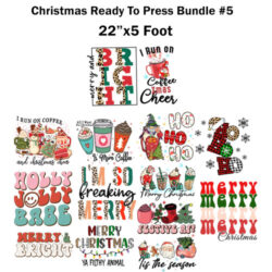Christmas Ready to press transfer Bundle #1 Sublimation or DTF 22