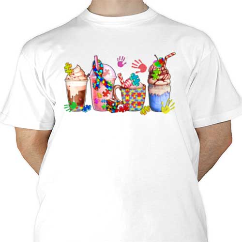 Autism Party Drinks Sublimation | Heat Transfer Source