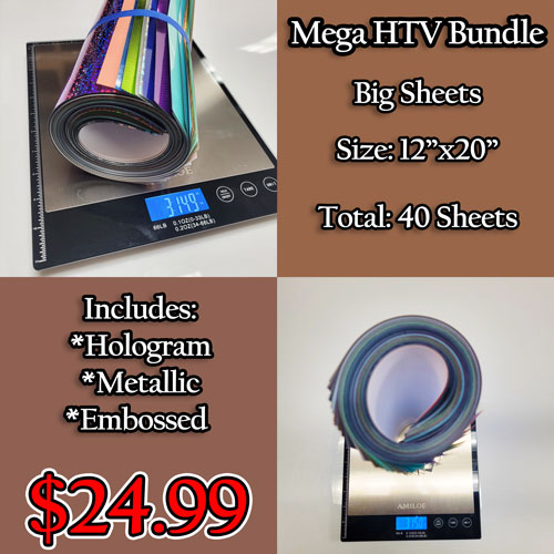 Mega HTV Bundle Big Size Sheets