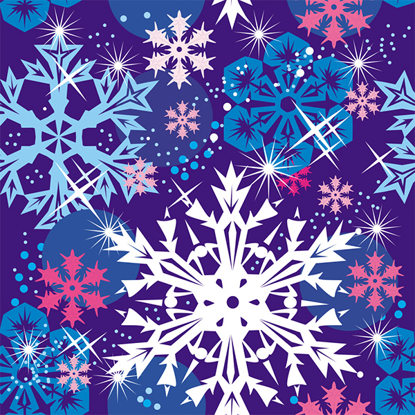 Iron on Vinyl Plaid Christmas Winter Snowflake Pattern Heat