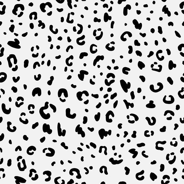 black and white cheetah print